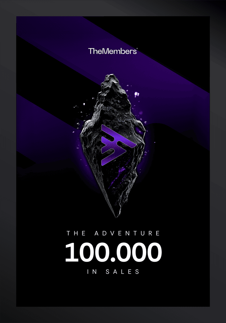 Placa The Adventure, marco de 100 mil em vendas