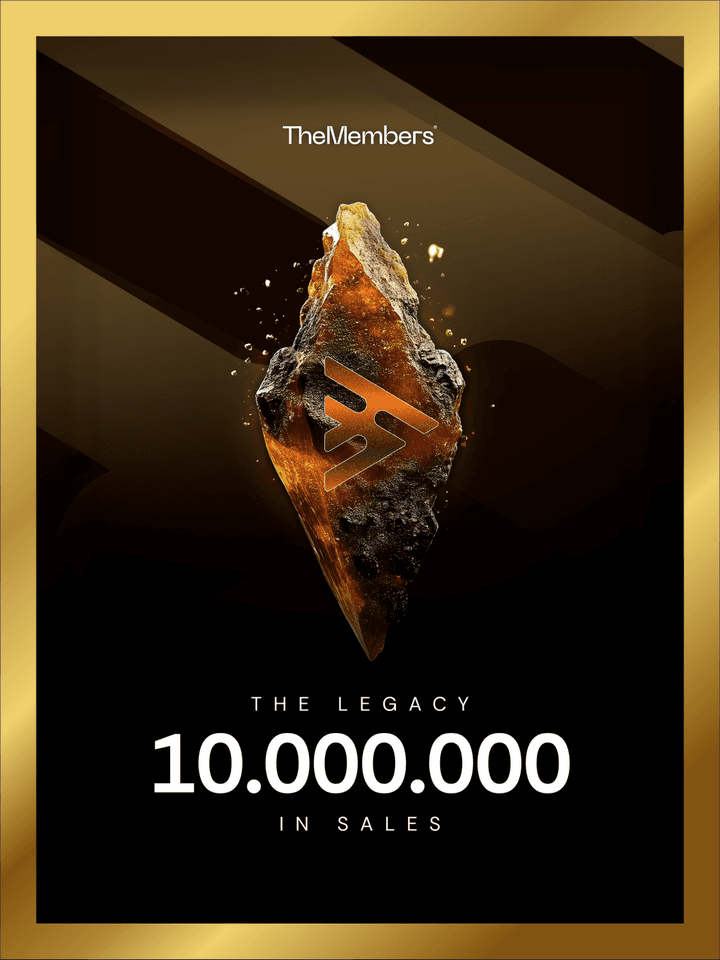 Placa The Legacy, marco de 10 milhões em vendas