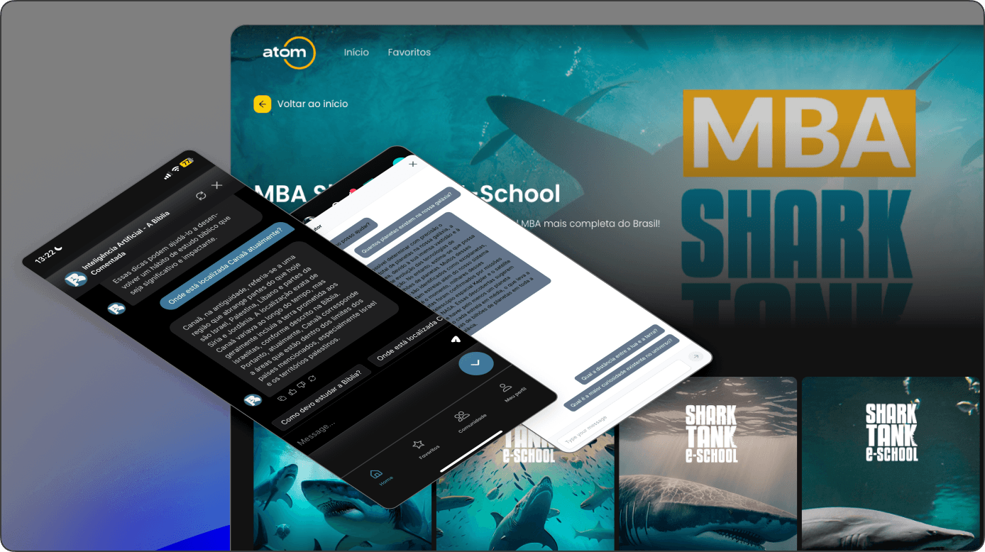 Mockup do Tutor IA